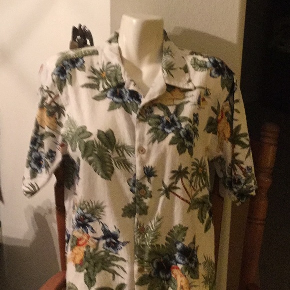 🌴NWOT Colorful & Too Fun Cherokee Sz Med Unisex Hawaiian Style Shirt 🌴 - Picture 4 of 11